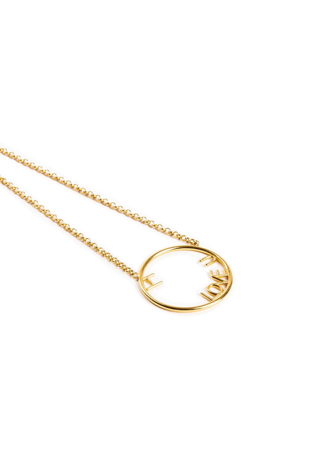 Collana cerchio I Love U