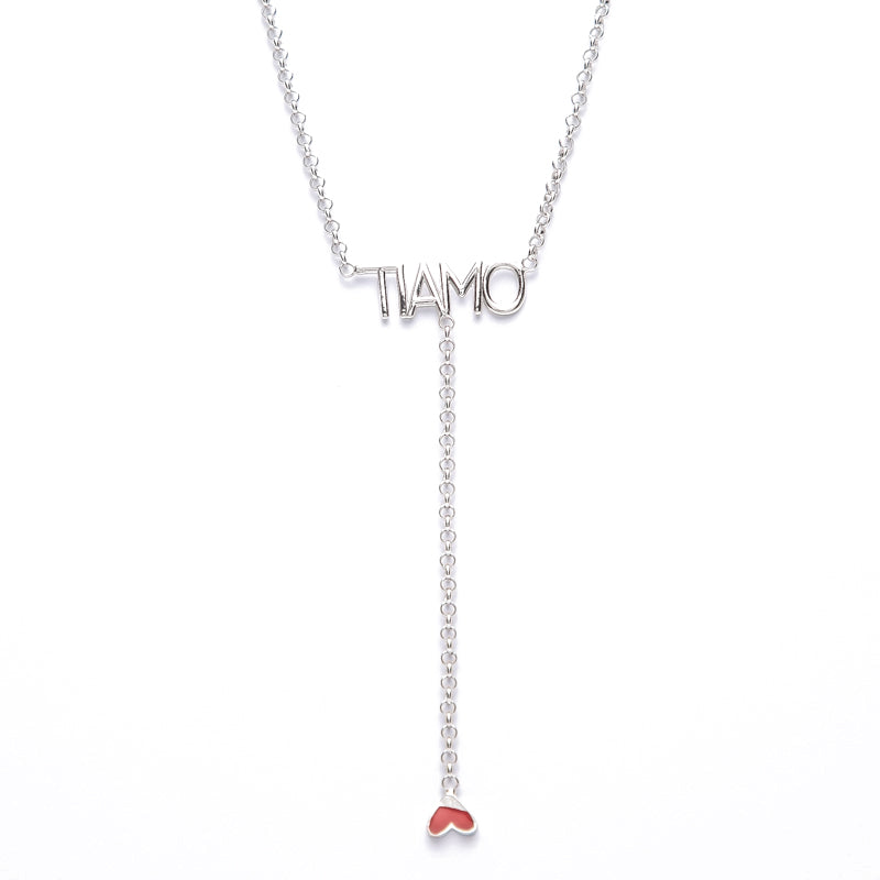 Collana Ti Amo Red Heart