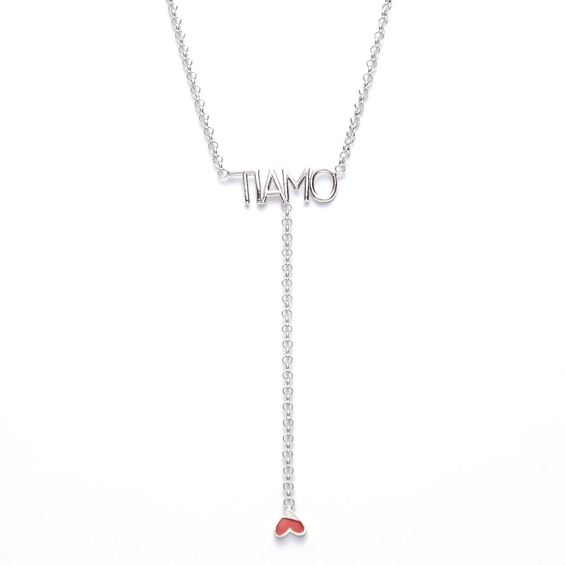 Necklace Ti Amo red heart