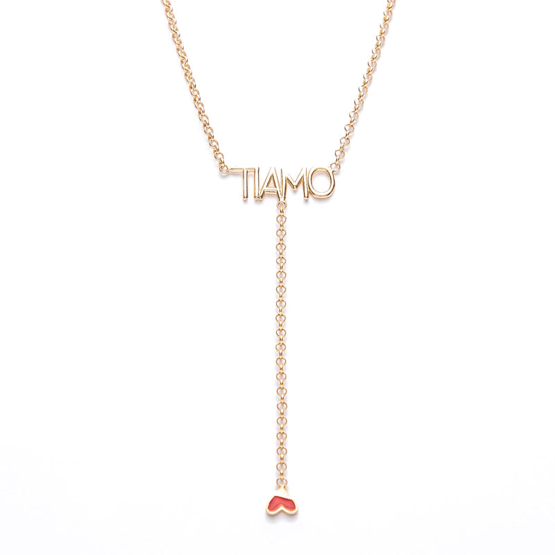 Collana Ti Amo Red Heart